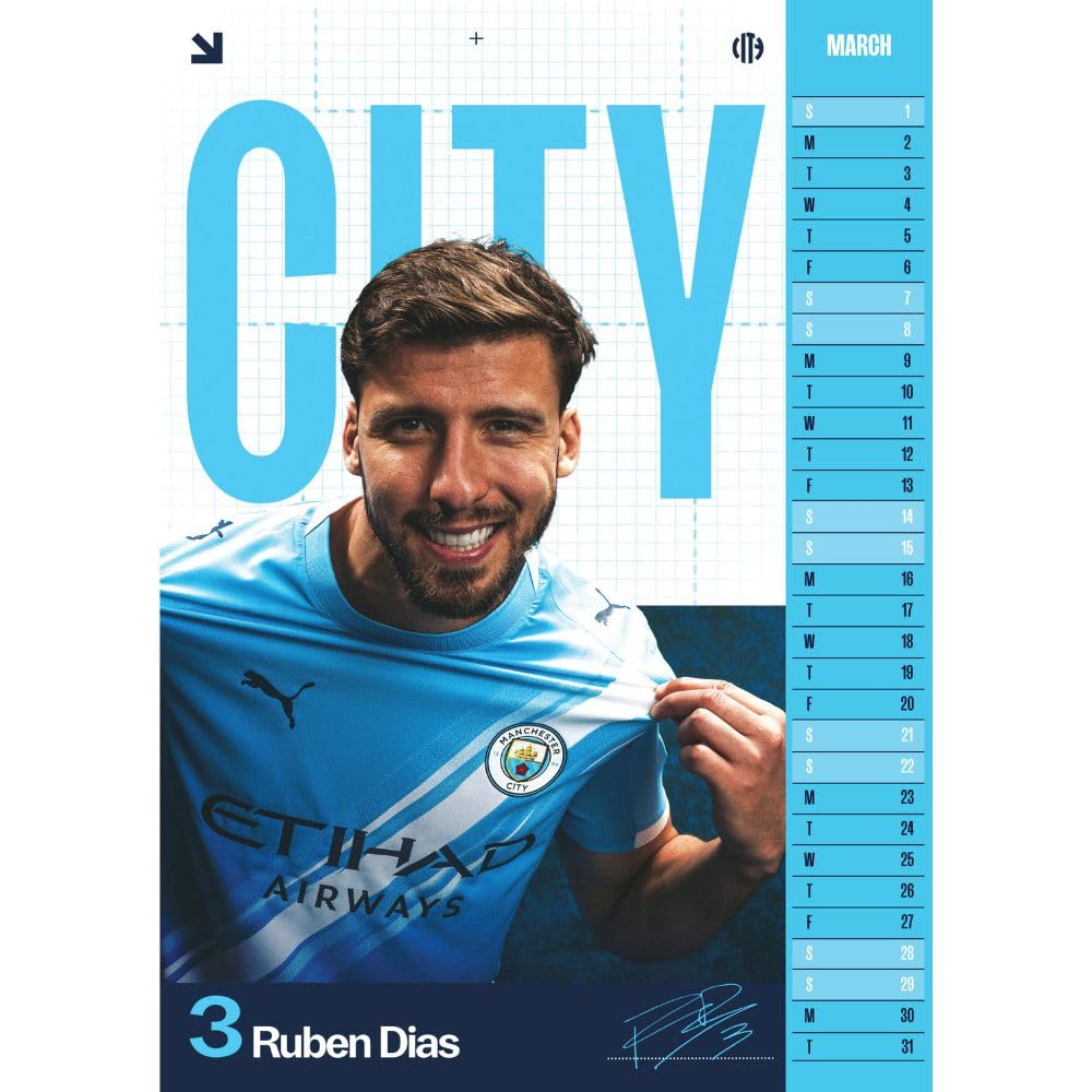 Manchester City FC A3 Seinäkalenteri 2026