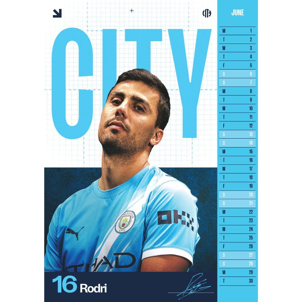 Manchester City FC A3 Seinäkalenteri 2026