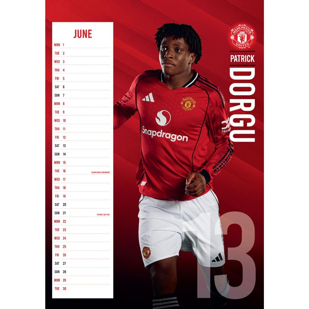 Manchester United FC A3 Seinäkalenteri 2026