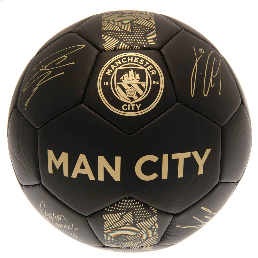 Manchester City FC Sig Gold Phantom Jalkapallo Koko 5 - Supersub.fi