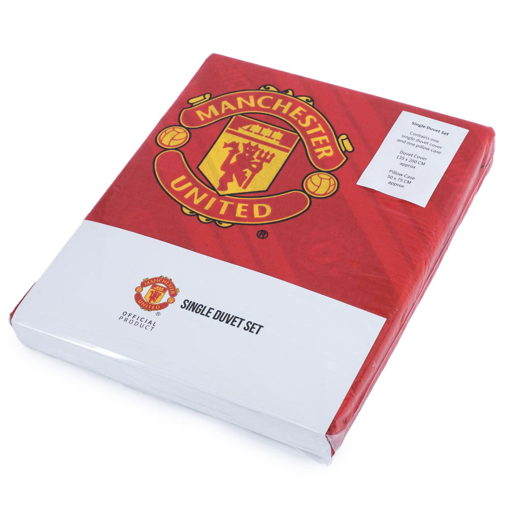 Manchester United FC Core Stripe Single Lakasetti - Supersub.fi