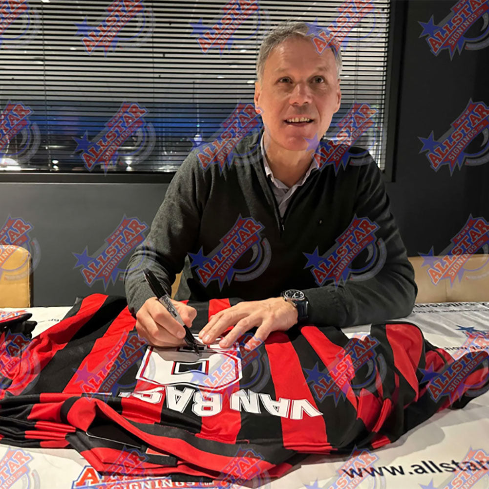 AC Milan 1988 Gullit & Van Basten Fanipaidat nimikirjoituksilla (Kehystetty) - Supersub.fi