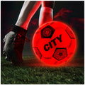 Manchester City FC LED Glow Jalkapallo Koko 5