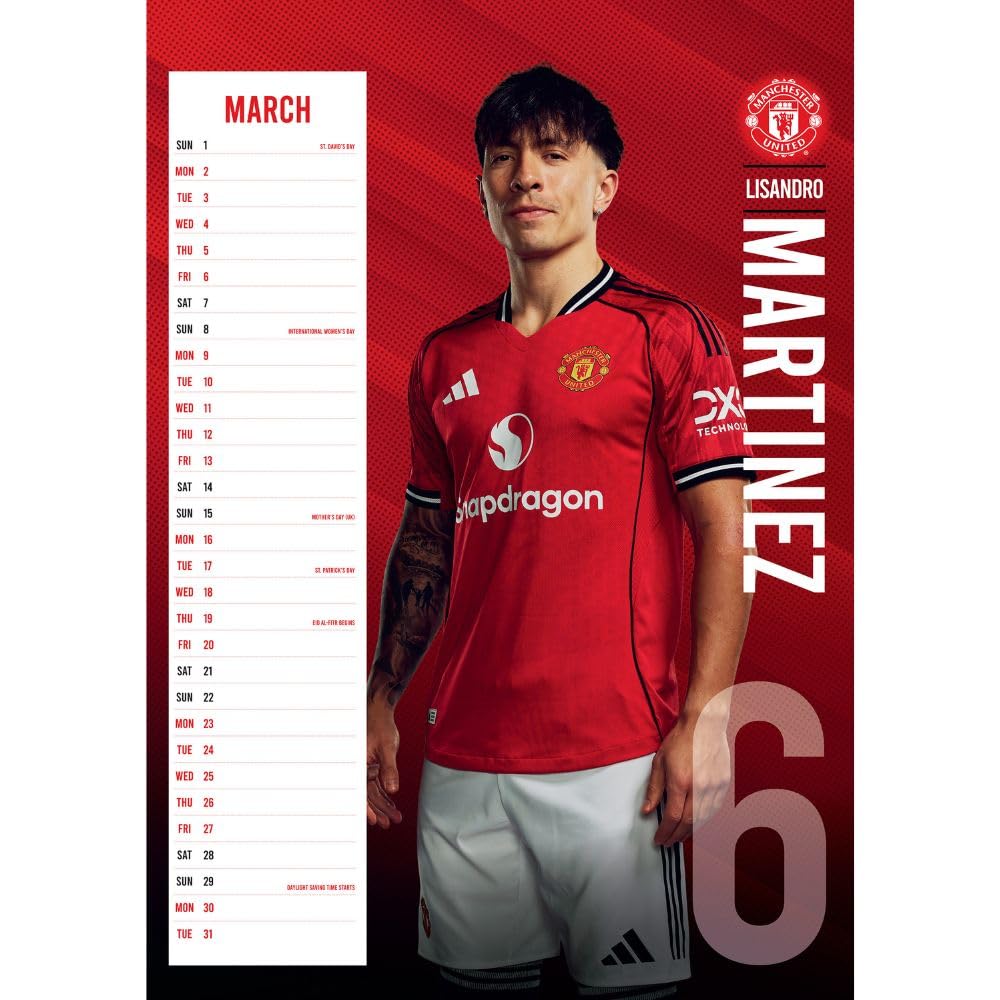 Manchester United FC A3 Seinäkalenteri 2026