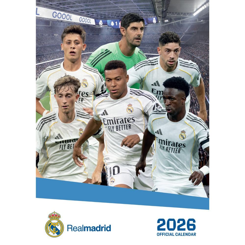 Real Madrid CF A3 Seinäkalenteri 2026
