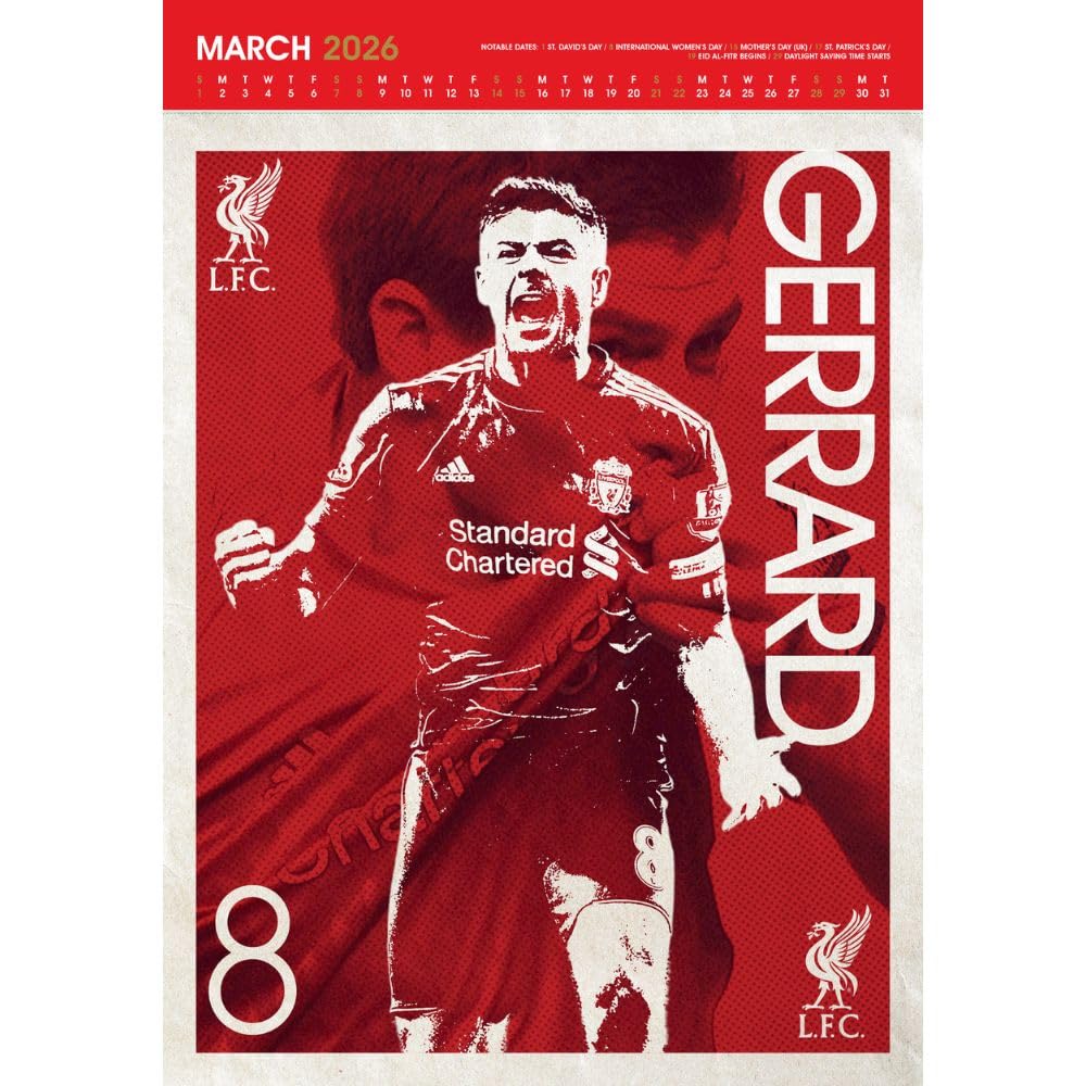 Liverpool FC Deluxe Seinäkalenteri 2026