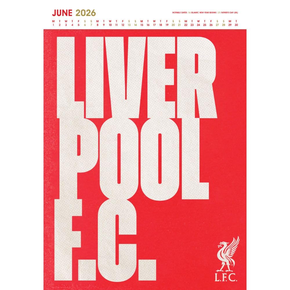 Liverpool FC Deluxe Seinäkalenteri 2026