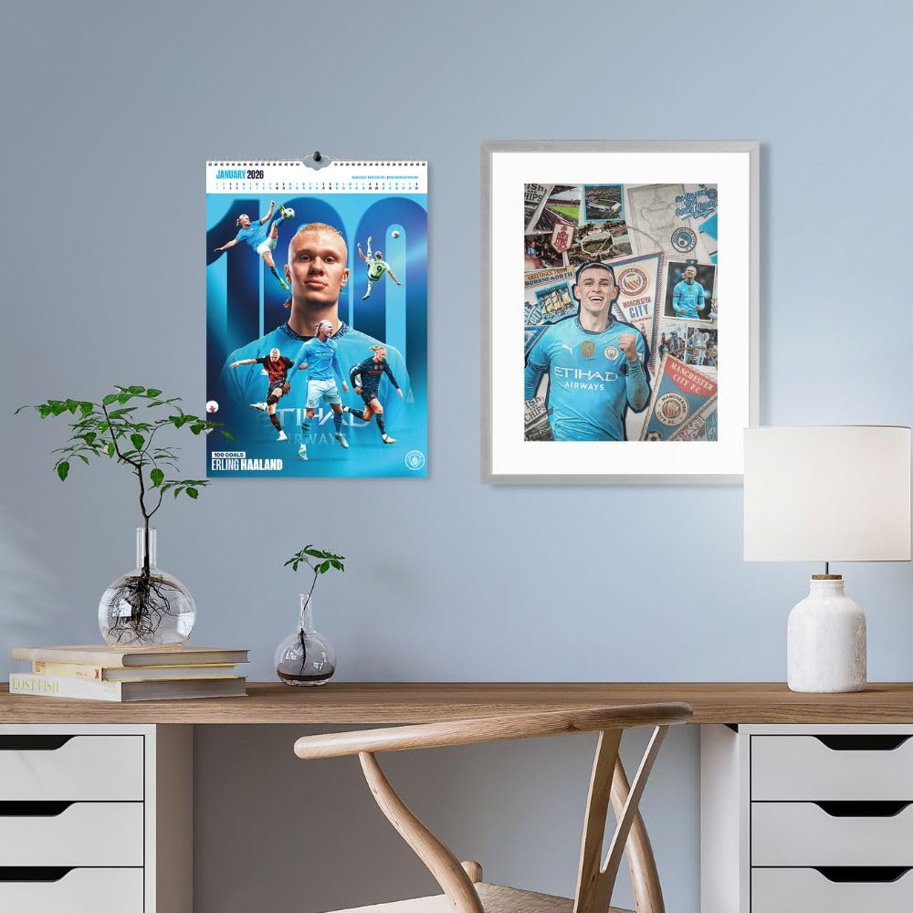 Manchester City FC Deluxe Seinäkalenteri 2026