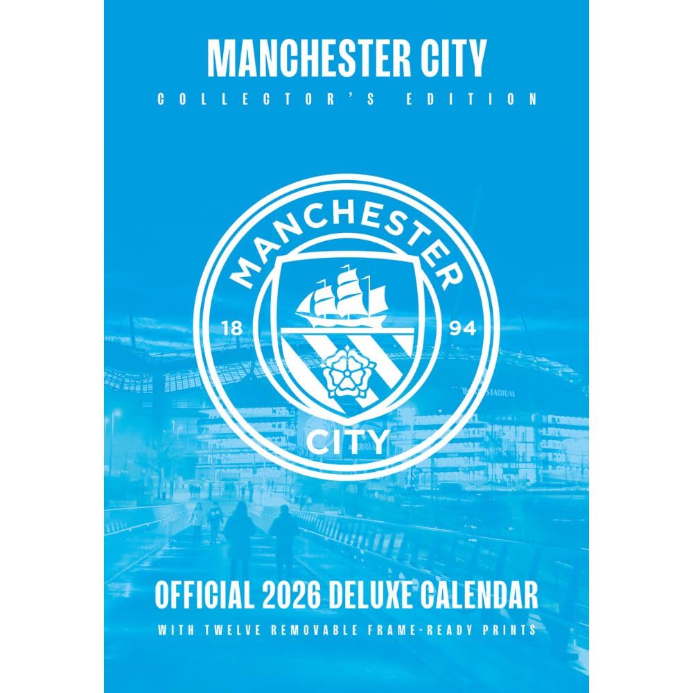 Manchester City FC Deluxe Seinäkalenteri 2026