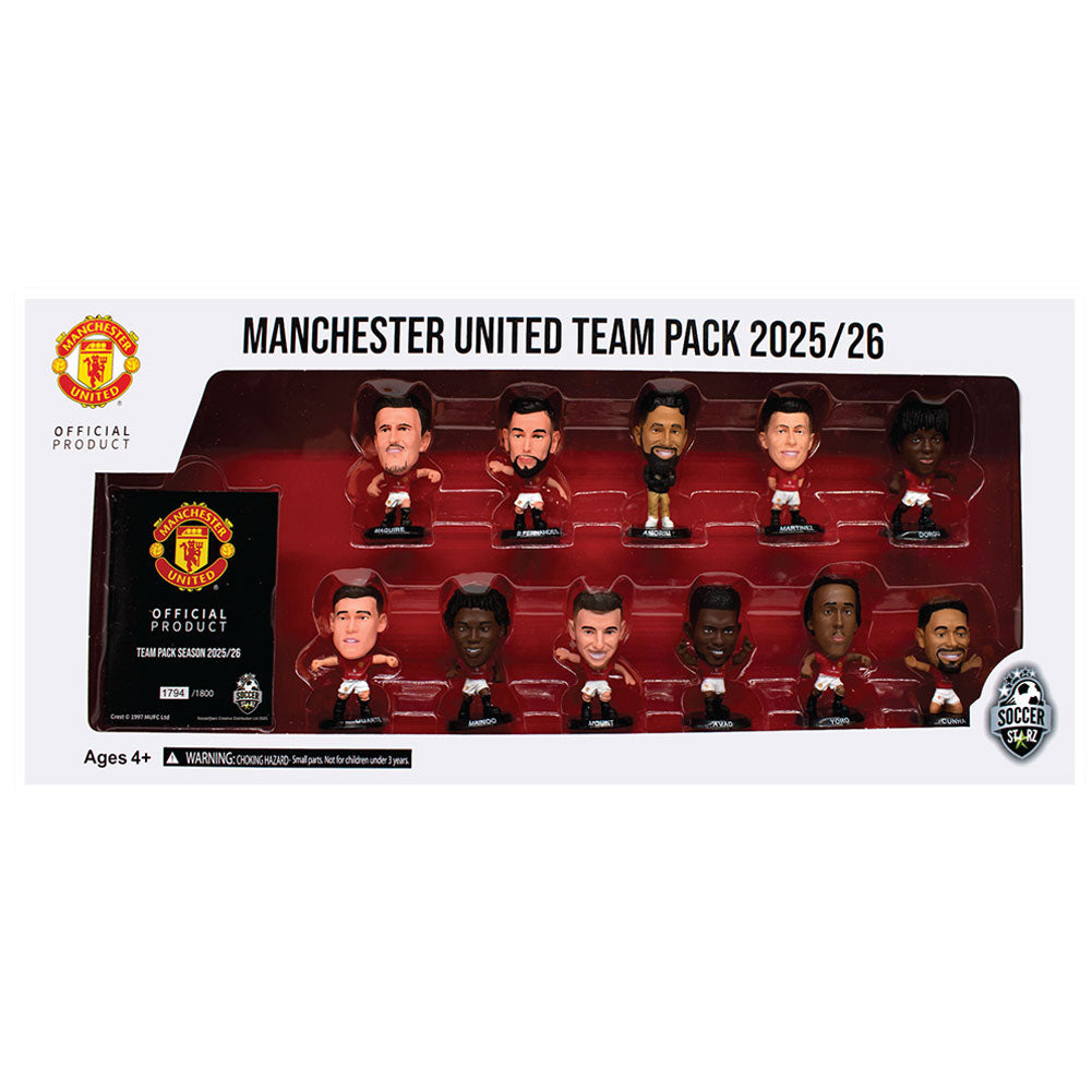 Manchester United FC SoccerStarz Kauden 25-26 Joukkuepakkaus